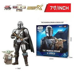 ZD toys Star Wars The Mandalorian & Grogu Set Action Figure Set 07FC0E-D4 - KOEEK
