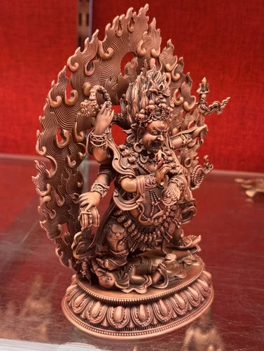 15CM 6 Arms Mahakala Buddha Copper Statue Home Design Collection 07FC0E-D4 - KOEEK