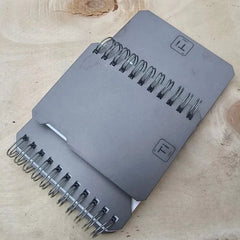 EDC Titanium Alloy Notepad Portable Recyclable Tools Outdoor Camping Gear Tools 07FC0E-D4 - KOEEK