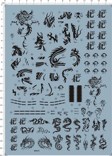 Detail Up 1:100 Scale MG RX-78-2 2.0 GDM Model Kit Water Slide Decal Black 07FC0E-D4 - KOEEK