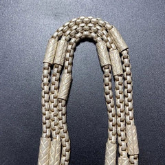 Antique Old Silver Necklace Vintage Chinese Craft Artwork silver-plated Chain 07FC0E-D4 - KOEEK