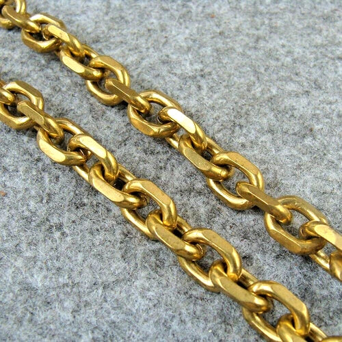 Handmade Solid Brass Bag Wallet Chain Fob Pants Chain Key Chains 50cm 07FC0E-D4 - KOEEK