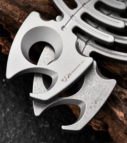 Titanium Alloy Bottle Opener Keychain Necklace pendant EDC Multi-tool 07FC0E-D4 - KOEEK