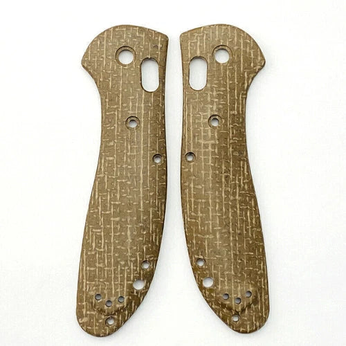 1Pair Micarta Handle Patches Grips Scales for Benchmade Griptilian 551 knives 07FC0E-D4 - KOEEK