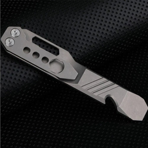 TC4 Titanium Alloy Pocket Pry Bar Pendant Crowbar opener Multi Keychain EDC Tool 07FC0E-D4 - KOEEK