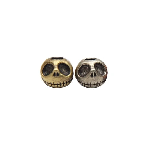 Punk Pumpkin Skull Head Brass Knife Bead Lanyard Pendant EDC Paracord DIY 07FC0E-D4 - KOEEK