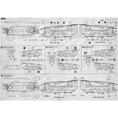 1/72 Chinook HC Mk.1 CH-47D transport Helicopter RAF Markings Water Slide Decal 07FC0E-D4 - KOEEK