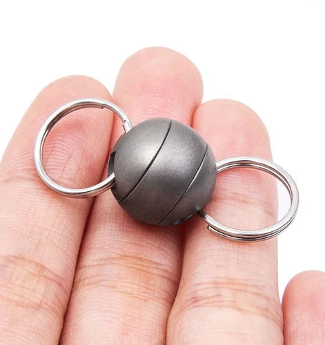 HotEDC 360 Degree Rotation Titanium Alloy Gimbal Keychain W Key Ring CarKeychain 07FC0E-D4 - KOEEK