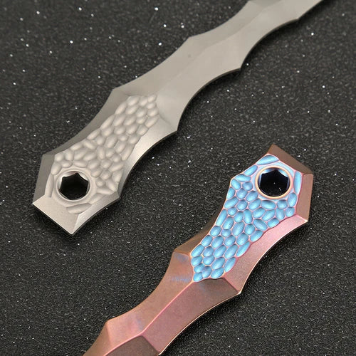 EDC Titanium Alloy Beads Pendant Paracord Outdoor Decorations Bracelet Tools 07FC0E-D4 - KOEEK