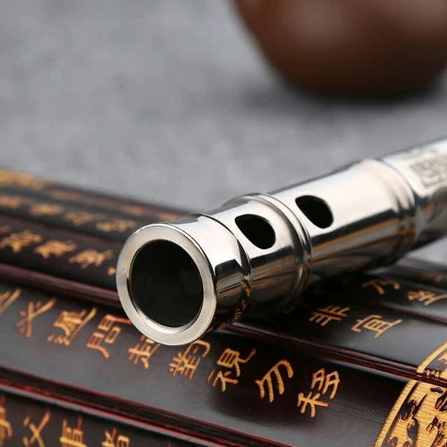 Kung Fu Di Zi Titanium Profession Flute Chinese Traditional Musical Instrument 07FC0E-D4 - KOEEK