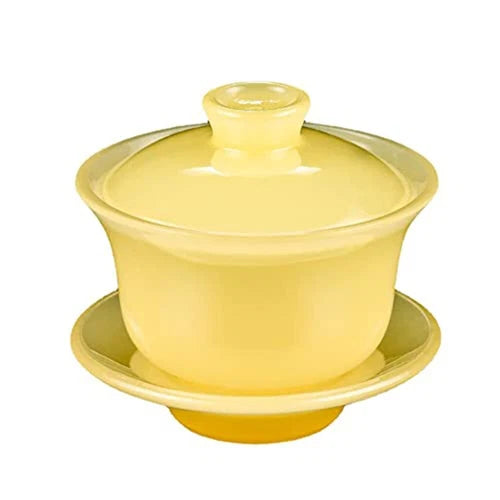 150ml Chinese Dehua Jade Porcelain Tea Cup Master Cup Kung Fu Tea Set Gaiwan 07FC0E-D4 - KOEEK