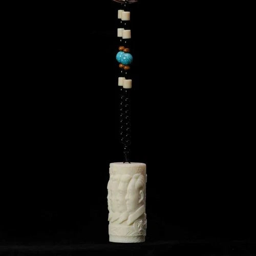 Handcrafted Classic Pendant Chinese Carved Hanging Ornament 07FC0E-D4 - KOEEK