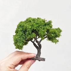 12cm Wooden Mini Tree Model Wire Green Tree Sand Table DIY Craft Materials 07FC0E-D4 - KOEEK