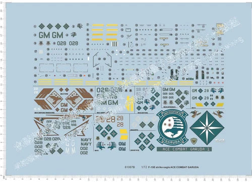 1/72 F-15E Strike Eagle 28 Fighter SQ Gurada Detailed Military Water Slide Decal 07FC0E-D4 - KOEEK