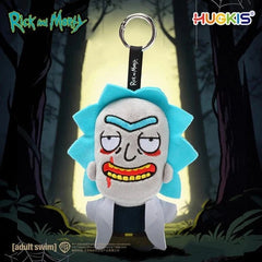 HUGKIS Rick and Morty Evil Series Plush Rick Keychain Doll Toy 07FC0E-D4 - KOEEK