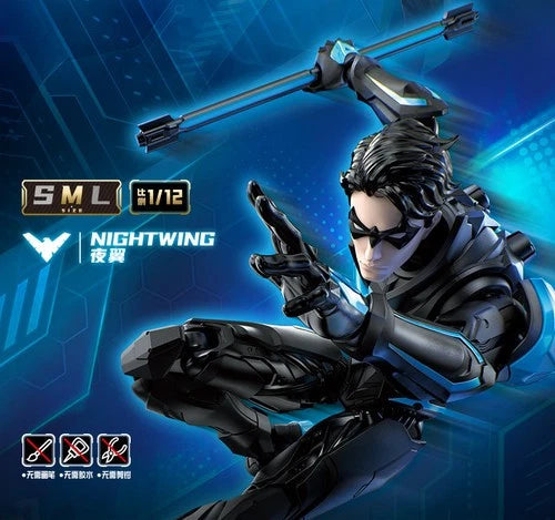 Official BLOKEES DC Heroes Champion Class Nightwing 1/12 Articulated Figure BLOKEES - KOEEK