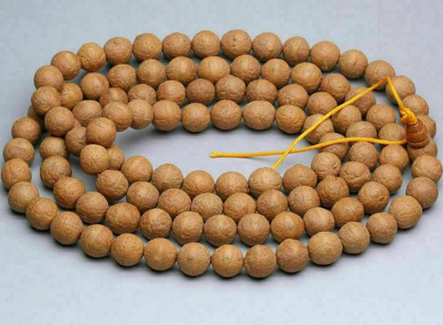 108  14mm Tibetan Buddhist Bodhi Prayer Pearl Mala Necklace - 07FC0E-D4 - KOEEK