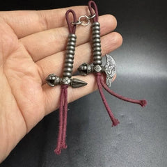 Tibetan Iron Vajra Axe Pendant Mala Counter Buddhist Accessory 07FC0E-D4 - KOEEK