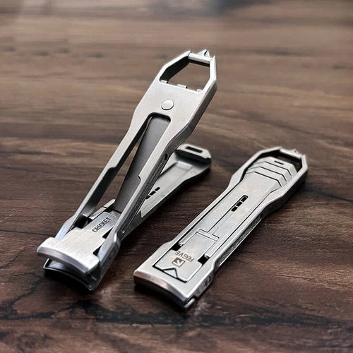 EDC 420 Powder Steel Nail Clippers Anti Splash High-end Fingernail Cutter 07FC0E-D4 - KOEEK