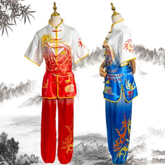 Chinese Style Kung Fu Wushu Tai Chi Suit Arts Uniform Performance Jacket Pants 07FC0E-D4 - KOEEK