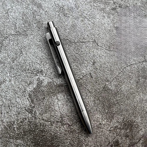 1PC EDC Titanium Ballpoint Pen Pocket Pen Business Office Writing Signature Gift 07FC0E-D4 - KOEEK