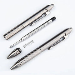 Titanium Pocket Ball Pen Office Signature Writing Pen Outdoor EDC Portable Pen 07FC0E-D4 - KOEEK