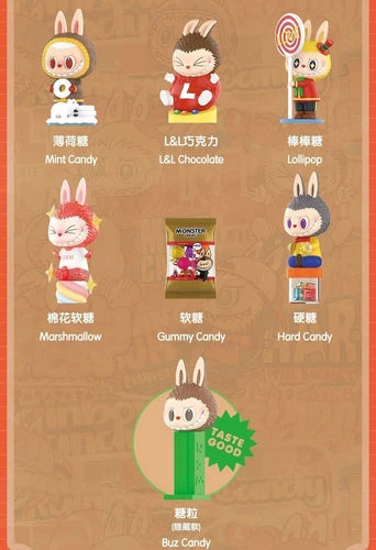AUTHENTIC  The Monsters Candy Series Blind Box Figure Cute Toy Confirmed 07FC0E-D4 - KOEEK