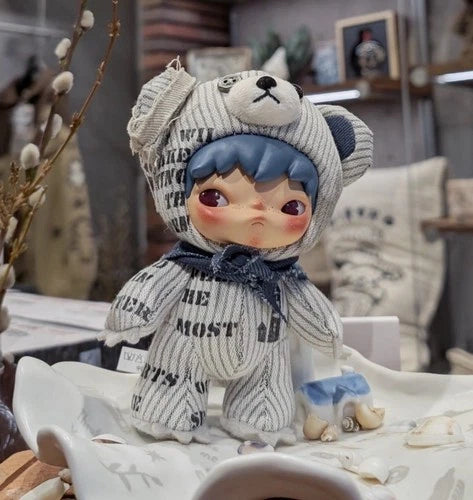 Authentic POP MART Hirono Freedom Island Plush Doll Pendant Toy 18cm Gift 07FC0E-D4 - KOEEK
