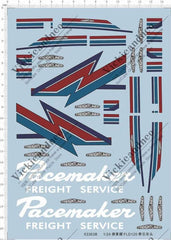 Detail Up 1/24 738 FLD120 Truck Model Freight Service Markings Water Slide Decal 07FC0E-D4 - KOEEK
