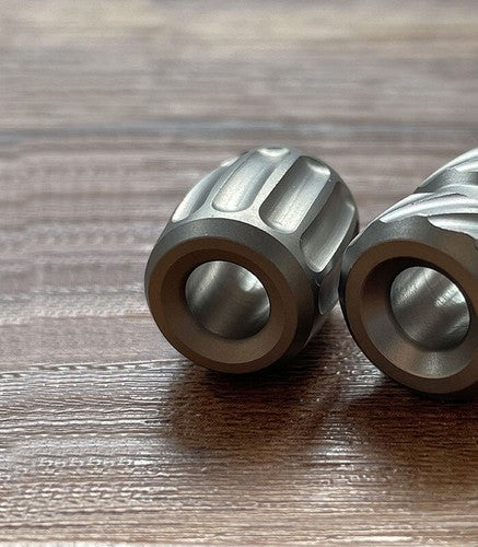 Titanium Knife Bead Parachute Cord Pendant Lanyard EDC Bead Necklace Zipper Head 07FC0E-D4 - KOEEK