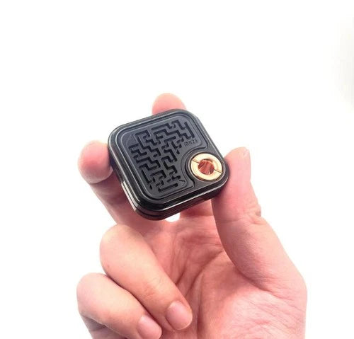 Maze Side-Push Fidget Slider Stylish Stainless Steel Mechanical Fidget EDC Toys 07FC0E-D4 - KOEEK