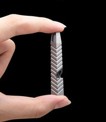 Hot Titanium Alloy Portable Keychain Treble Whistle Pendant Outdoor Survival EDC 07FC0E-D4 - KOEEK