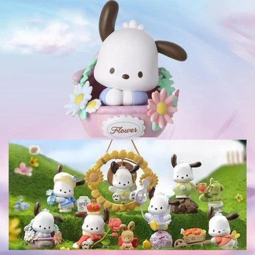 MINISO Sanrio Pochacco Flower & Childhood Series Confirmed Blind Box Figure Toys MINISO - KOEEK