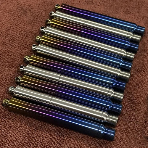 EDC Short Titanium Alloy Pen Portable Keychain Ballpoint Emergency Tool EDC Pen 07FC0E-D4 - KOEEK