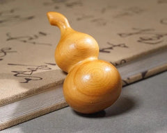 1Pc Exquisite Wooden Gourd Ornamental Pendant with Auspicious Decoration 07FC0E-D4 - KOEEK