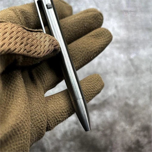 1PC EDC Titanium Ballpoint Pen Pocket Pen Business Office Writing Signature Gift 07FC0E-D4 - KOEEK