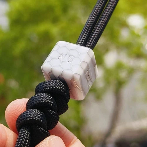 1PC EDC Resin Knife Lanyard Bead Paracord Pendant Charm DIY Bracelet Making Bead 07FC0E-D4 - KOEEK