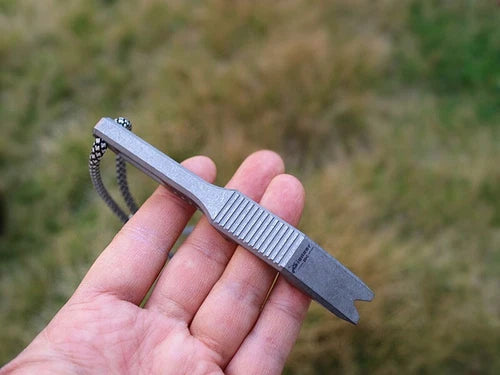 CNC TC4 Pry Bar Crowbar EDC Bottle Opener Cutter Pocket Outdoor Multi Tools 07FC0E-D4 - KOEEK