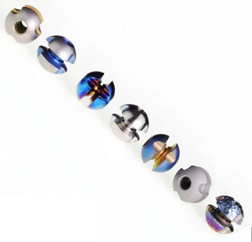 1  Titanium Alloy Lanyard Paracord Necklace Bracelet Beads DIY Cord Pendants 07FC0E-D4 - KOEEK