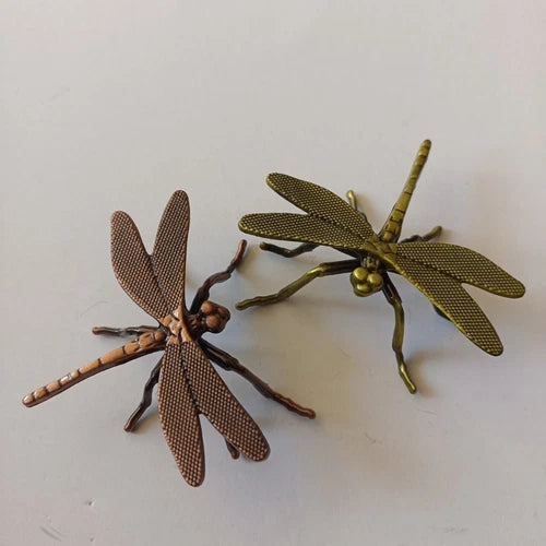 Dragonfly Tea Pet Figurine Insect Tea Set Decor Chinese Style 2PC Ornament 07FC0E-D4 - KOEEK