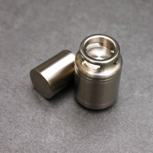 Titanium Waterproof Container Gas Tank EDC Survival Pill Box Keychain Survival 07FC0E-D4 - KOEEK