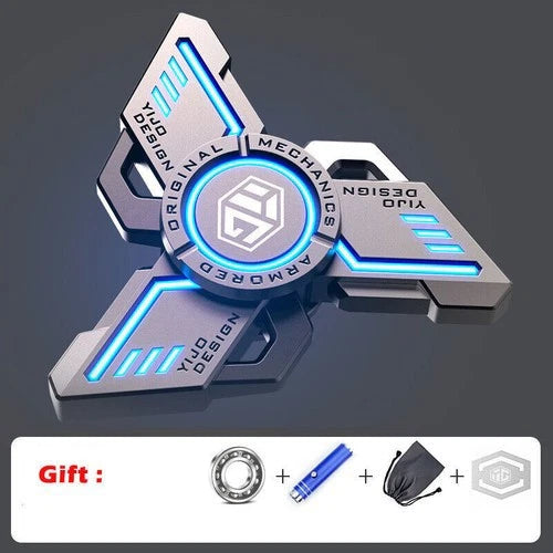 Metal Finger Toy Fidget Spinner EDC Toy Gyroscope Stress Relief Toy Luminous Toy 07FC0E-D4 - KOEEK