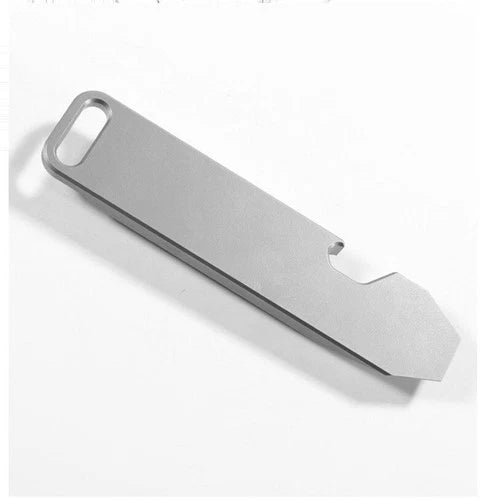 Titanium Pry Bar Crowbar Bottle Opener with Fidget Slider Toy Pocket Multi Tools 07FC0E-D4 - KOEEK