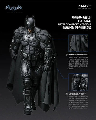 Inart 1/12 Batman: Arkham Origins Battle Damaged Version Action Figure In Stock INART - KOEEK