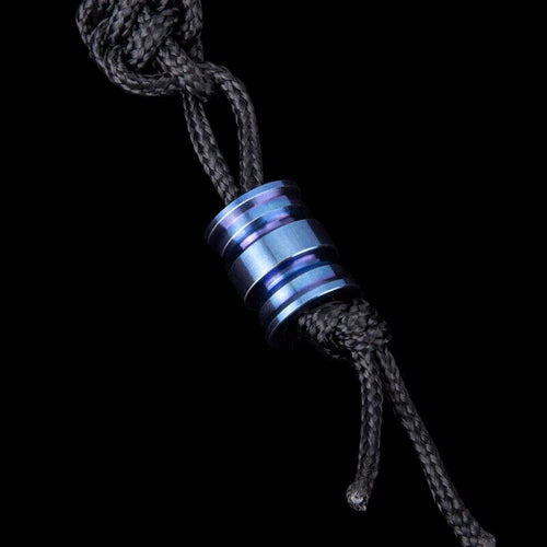 EDC Titanium Alloy Knife Lanyard Bead Paracord Pendant Bracelet Making DIY Beads 07FC0E-D4 - KOEEK