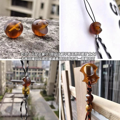 EDC Ultem PEI Parachute Cord Knife Bead Keychain Pendant Lanyard DIY Tool 07FC0E-D4 - KOEEK