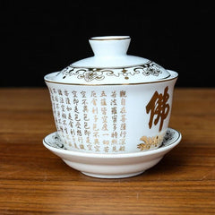 Chinese Ceramics Teacup Buddha Hall Ornaments Home Bogu Frame Feng Shui 07FC0E-D4 - KOEEK