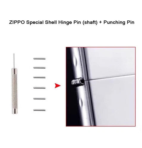 A Set of Repair Tools + Replacement Parts for Zippo Lighter Multiple Versions 07FC0E-D4 - KOEEK