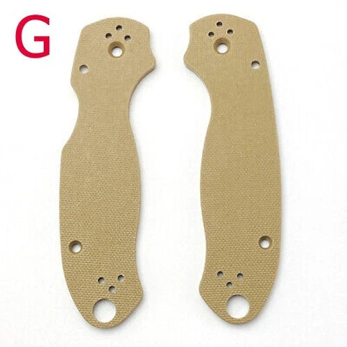 1 Pair G10 Material Scales Knife Handle Patch for Spyderco Para 3 C223 Solid 07FC0E-D4 - KOEEK
