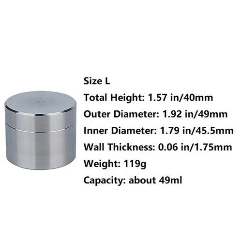 Stainless Steel Portable Pill Case Box Waterproof Round Pill Organizer Container 07FC0E-D4 - KOEEK